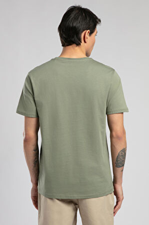 Mattias Erkek O Yaka T-Shirt Haki