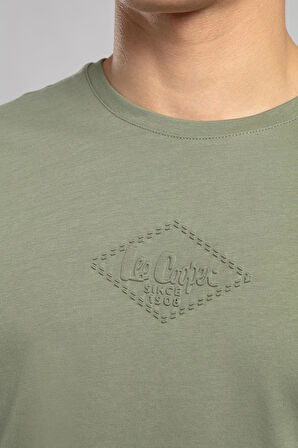 Mattias Erkek O Yaka T-Shirt Haki