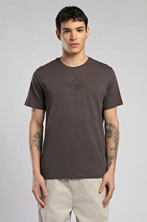 Mattias Erkek O Yaka T-Shirt Kahverengi