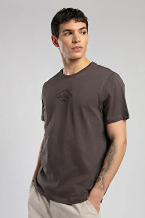 Mattias Erkek O Yaka T-Shirt Kahverengi