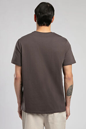 Mattias Erkek O Yaka T-Shirt Kahverengi