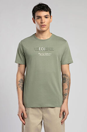 Desav Erkek O Yaka T-Shirt Haki