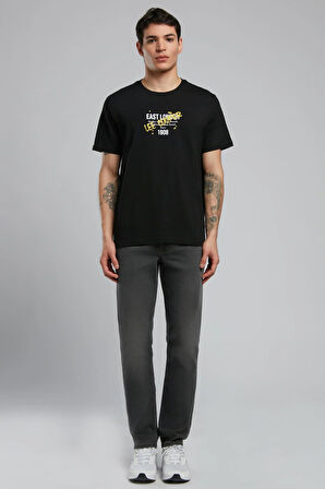 Orsino Erkek O Yaka T-Shirt Siyah