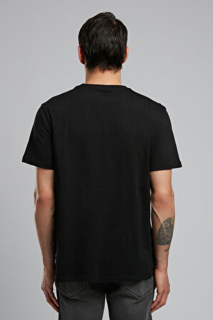 Orsino Erkek O Yaka T-Shirt Siyah