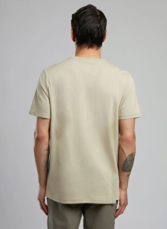 Lee Cooper Yuvarlak Yaka Bej Erkek T-Shirt 252 LCM 242038 MARK BEJ