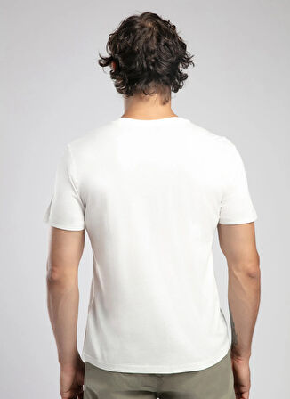 Lee Cooper Yuvarlak Yaka Ekru Erkek T-Shirt 252 LCM 242042 NELLI EKRU