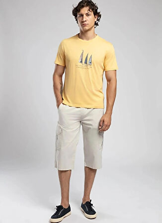 Lee Cooper Yuvarlak Yaka Safran Erkek T-Shirt 252 LCM 242042 NELLI SAFRAN
