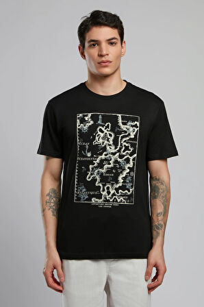 Capela Erkek O Yaka T-Shirt Siyah