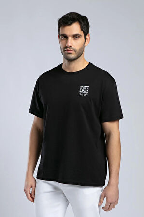 Kite Erkek O Yaka T-Shirt Siyah