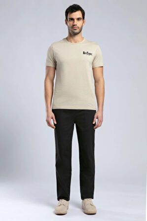 Rinaldo Erkek O Yaka T-Shirt Bej
