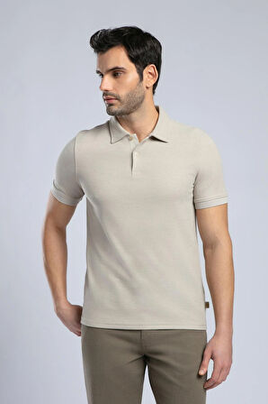 Jody Erkek Polo Yaka T-Shirt Bej
