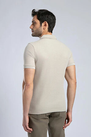 Jody Erkek Polo Yaka T-Shirt Bej