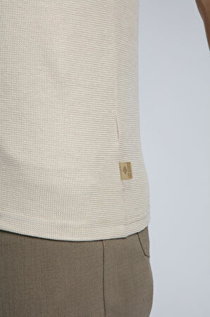 Jody Erkek Polo Yaka T-Shirt Bej