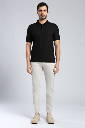 Jody Erkek Polo Yaka T-Shirt Siyah