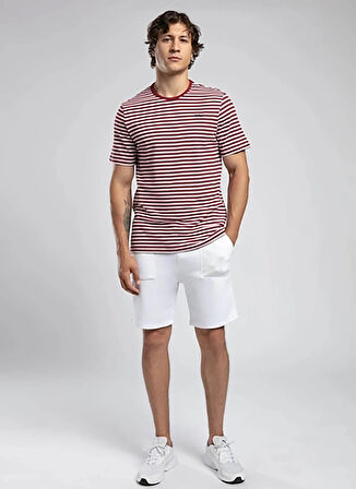 Lee Cooper Yuvarlak Yaka Bordo Erkek T-Shirt 252 LCM 242063 SKYLER BORDO-BEYAZ