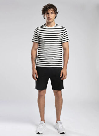 Lee Cooper Yuvarlak Yaka Siyah Erkek T-Shirt 252 LCM 242064 EDDY EKRU-SİYAH