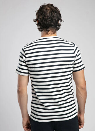 Lee Cooper Yuvarlak Yaka Siyah Erkek T-Shirt 252 LCM 242064 EDDY EKRU-SİYAH