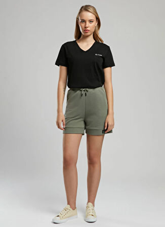 Lee Cooper Standart Bel Rahat Haki Kadın Şort 252 LCF 221012 JULIET HAKİ