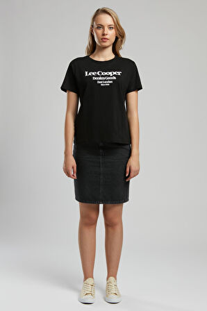 Brighton Kadın O Yaka T-Shirt Siyah