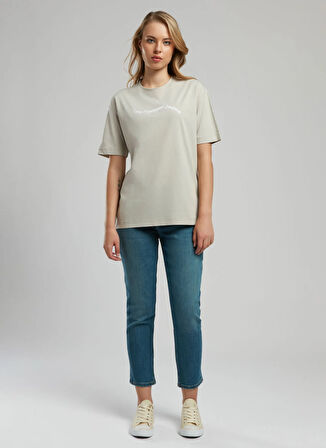 Lee Cooper Klasik Yaka Baskılı Taş Kadın T-Shirt 252 LCF 242005 WAVE TAŞ