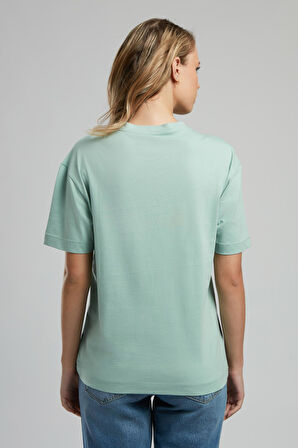 Wave Kadın O Yaka T-Shirt Mint