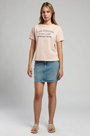 Cosep Kadın O Yaka T-Shirt Pudra