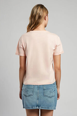 Cosep Kadın O Yaka T-Shirt Pudra