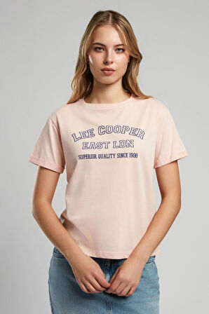 Cosep Kadın O Yaka T-Shirt Pudra