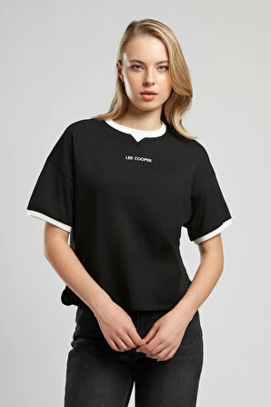 Briana Kadın O Yaka T-Shirt Siyah