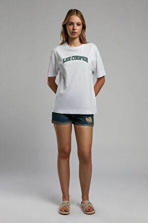 Nina Kadın O Yaka T-Shirt Beyaz