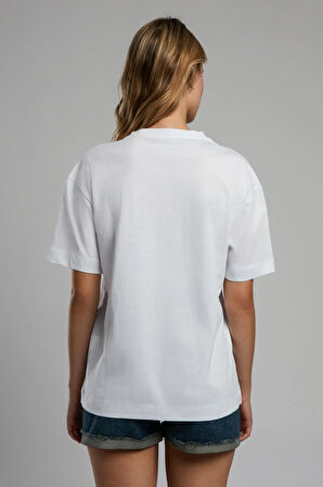 Nina Kadın O Yaka T-Shirt Beyaz