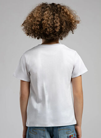 Lee Cooper Baskılı Beyaz Erkek Çocuk T-Shirt 252 LCB 242002