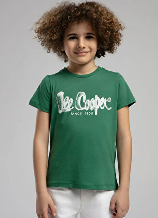 Lee Cooper Baskılı Yeşil Erkek Çocuk T-Shirt 252 LCB 242002