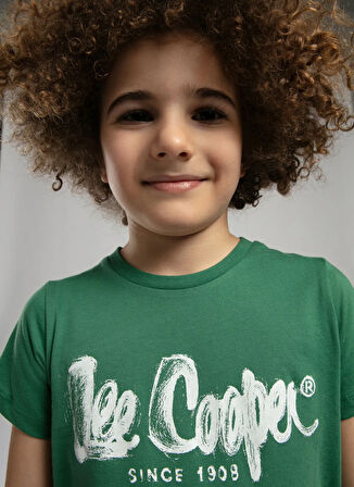 Lee Cooper Baskılı Yeşil Erkek Çocuk T-Shirt 252 LCB 242002