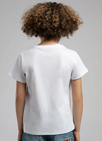 Lee Cooper Baskılı Beyaz Erkek Çocuk T-Shirt 252 LCB 242003