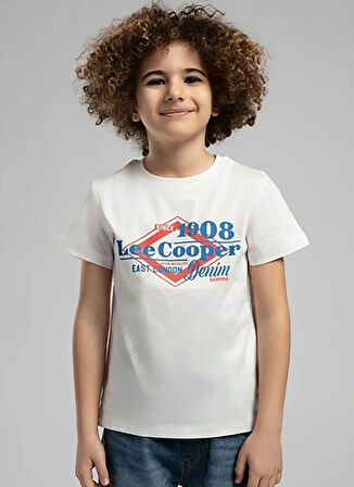 Lee Cooper Ekru Erkek Çocuk T-Shirt