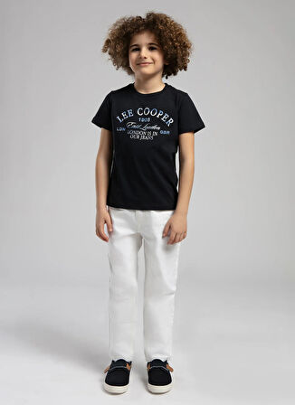 Lee Cooper Baskılı Lacivert Erkek Çocuk T-Shirt 252 LCB 242006