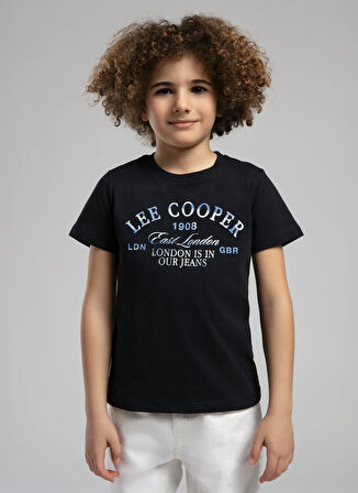 Lee Cooper Baskılı Lacivert Erkek Çocuk T-Shirt 252 LCB 242006