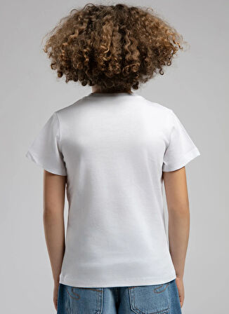 Lee Cooper Baskılı Beyaz Erkek Çocuk T-Shirt 252 LCB 242007