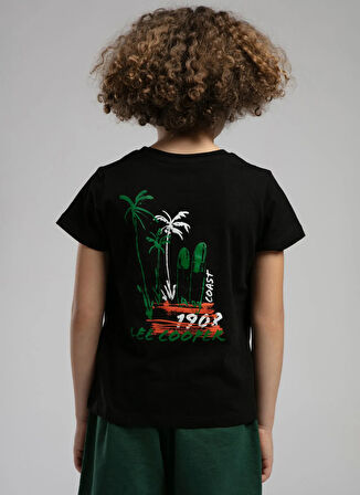 Lee Cooper Baskılı Siyah Erkek Çocuk T-Shirt 252 LCB 242008
