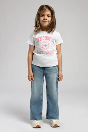 Lisburn Kız Çocuk T-Shirt Beyaz