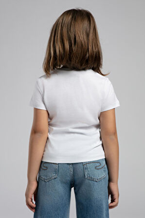 Lisburn Kız Çocuk T-Shirt Beyaz
