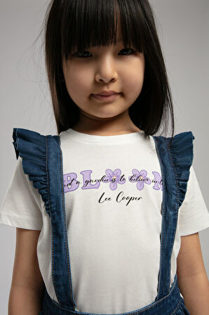 Perth Kız Çocuk T-Shirt Ekru