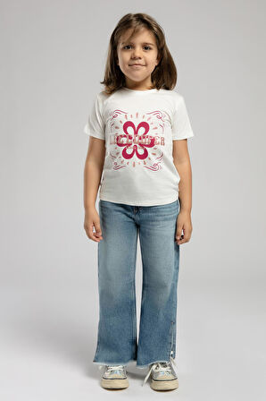 Exeter Kız Çocuk T-Shirt Ekru