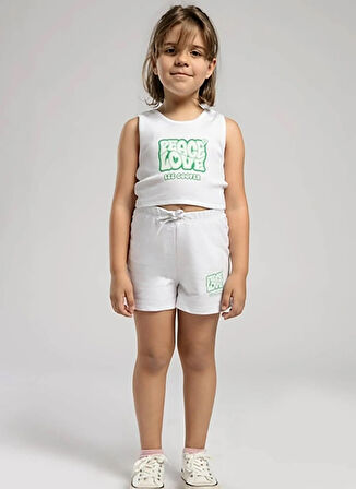 Lee Cooper Baskılı Beyaz Kız Çocuk Atlet 252 LCG 243001