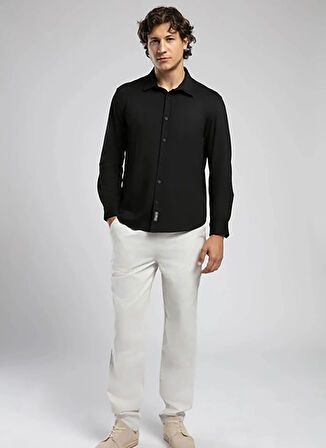 Lee Cooper Regular Fit Siyah Erkek Gömlek 252 LCM 241016 JOLES SİYAH