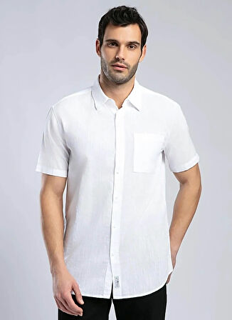 Lee Cooper Regular Fit Beyaz Erkek Gömlek 252 LCM 241018 DESOLA BEYAZ