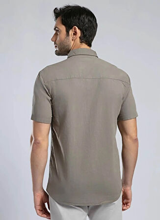 Lee Cooper Regular Fit Haki Erkek Gömlek 252 LCM 241018 DESOLA HAKİ