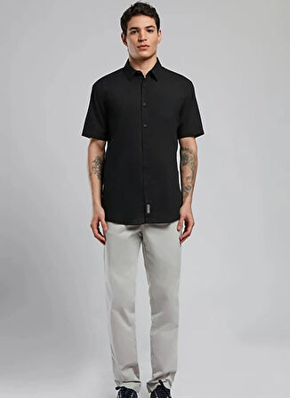 Lee Cooper Regular Fit Siyah Erkek Gömlek 252 LCM 241018 DESOLA SİYAH