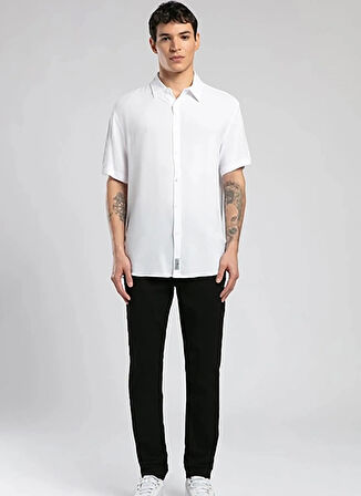 Lee Cooper Regular Fit Beyaz Erkek Gömlek 252 LCM 241019 BASICES BEYAZ